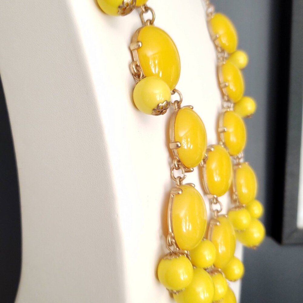 2 tone bright yellow bubble necklace - Picture 5 of 9
